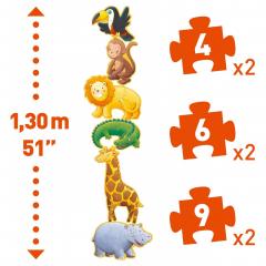 Set 6 puzzle-uri progresive - Animale salbatice