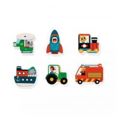 Puzzle din lemn - Vroom, Vroom