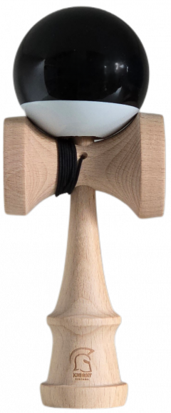 Kendama - Knight - Super Sticky Paint, Big Cups - Black/White