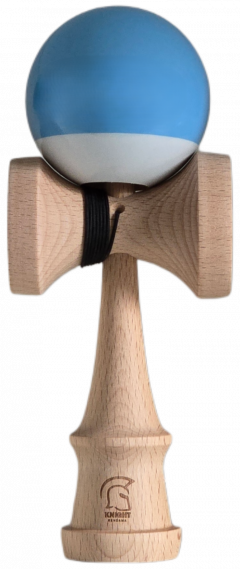 Kendama - Knight - Super Sticky Paint, Big Cups - Baby Blue/White