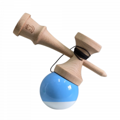 Kendama - Knight - Super Sticky Paint, Big Cups - Baby Blue/White
