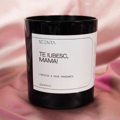Lumanare parfumata - Te iubesc, mama!, 160 ml - cu capac