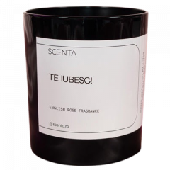 Lumanare parfumata - Te iubesc, 220 ml - cu capac