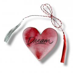 Brosa martisor din lemn – Inima Dream