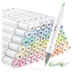 Set 48 markere Brush & Fine - Ohuhu Honolulu B - Sweetness