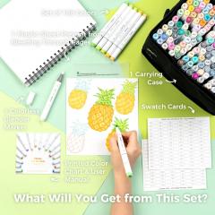 Set 168 markere Brush & Chisel - Ohuhu Honolulu - Multicolor