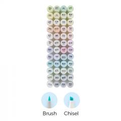 Set 48 markere - Brush & Chisel - Blossoming