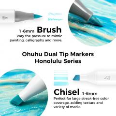 Set 48 markere - Brush & Chisel - Blossoming