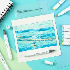 Set 48 markere - Brush & Chisel - Blossoming