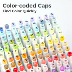 Set 120 markere Brush & Fine - Ohuhu Honolulu - Multicolor