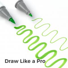 Set 120 markere Brush & Fine - Ohuhu Honolulu - Multicolor