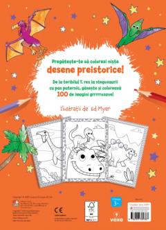 100 de dinozauri. Descopera si coloreaza!