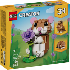 LEGO Creator 3 in 1 - Hamster adorabil cu o floare (31376)