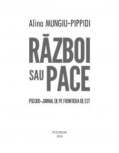 Razboi sau pace