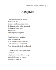 Un rai mic, de doua persoane