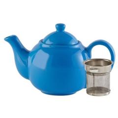 Ceainic albastru mic cu infuzor