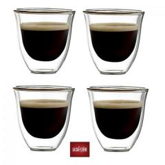 Set 4 pahare espresso cu perete dublu Jack