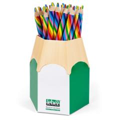 Creion multicolor jumbo - Curcubeu