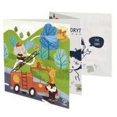 Puzzle 4 in 1 - Vehicule de salvare, cu joc de storytelling