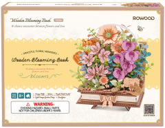 Diorama. Puzzle 3D - Wooden Blooming Book, 522 piese
