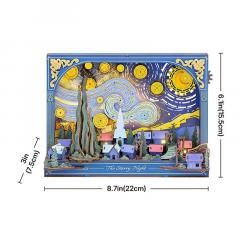 Diorama. Puzzle 3D - The Starry Night, 238 piese