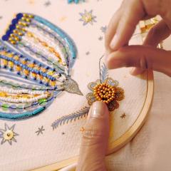 Set creativ broderie cu margele - Atelier 59