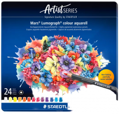 Set 24 creioane colorate - Aquarell Mars Artist