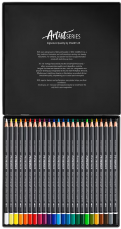 Set 24 creioane colorate - Aquarell Mars Artist