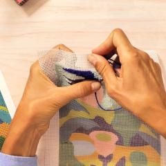 Set creativ goblen si broderie - Atelier 65