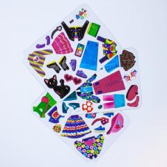 Puzzle magnetic in cutie metalica - Tinutele mele colorate, 45+ piese