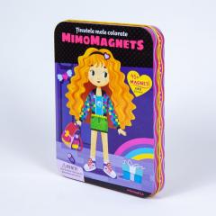 Puzzle magnetic in cutie metalica - Tinutele mele colorate, 45+ piese