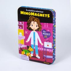 Puzzle magnetic in cutie metalica - In vizita la veterinar, 45+ piese