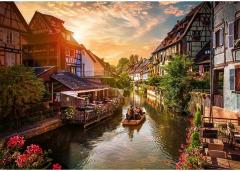 Puzzle 1000 piese - Photo Odyssey - Little Venice in Colmar, France