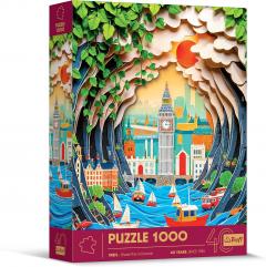 Puzzle 1000 piese - 40th Anniversary - London 3D Effect