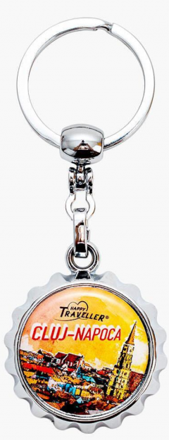 Breloc - Desfacator de sticle - Happy Traveller - Cluj-Napoca