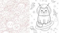 Cosmic Cuties Coloring Book