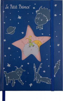 Carnet Hardcover, Linned - The Little Prince - Stars Night Constellations