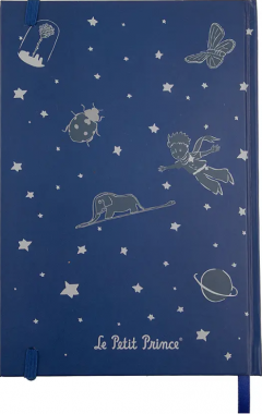Carnet Hardcover, Linned - The Little Prince - Stars Night Constellations
