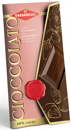 Tableta de ciocolata extra fondante cu migdale, 100 g