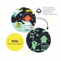 Puzzle 60 de piese - Glow in the dark - Space