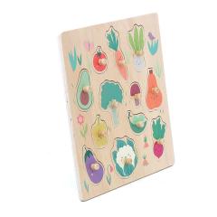 Puzzle din lemn - Vegetables peg puzzle