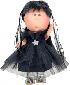 Papusa artizanala - Mia Black Wednesday (miros de vanilie)