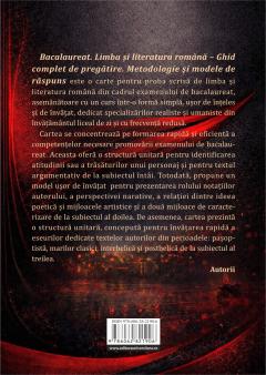 Bacalaureat. Limba si literatura romana - Ghid complet de pregatire. Metodologie si modele de raspuns