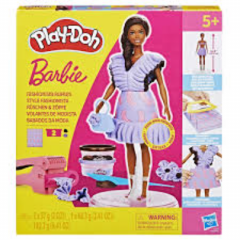 Set plastilina + papusa - Barbie - Ruffles creatii vestimentare