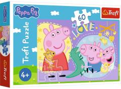 Puzzle 60 piese - Peppa Pig - Purcelusa Peppa