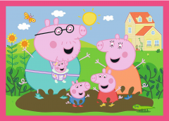 Puzzle 4 in 1 - Peppa Pig - Iubeste Aventurile