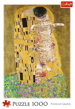 Puzzle 1000 piese - Purrfect Kiss