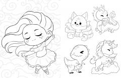 The Big Book of Kawaii Manga World Coloring