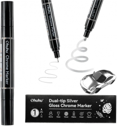 Marker cromat - Dual-Tip Silver
