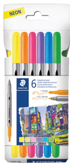 Set 6 carioci - Dual-tip